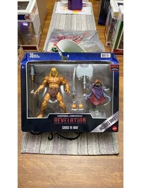 Mattel:  MOTU Masterverse Revelation, Savage He-Man with Orko